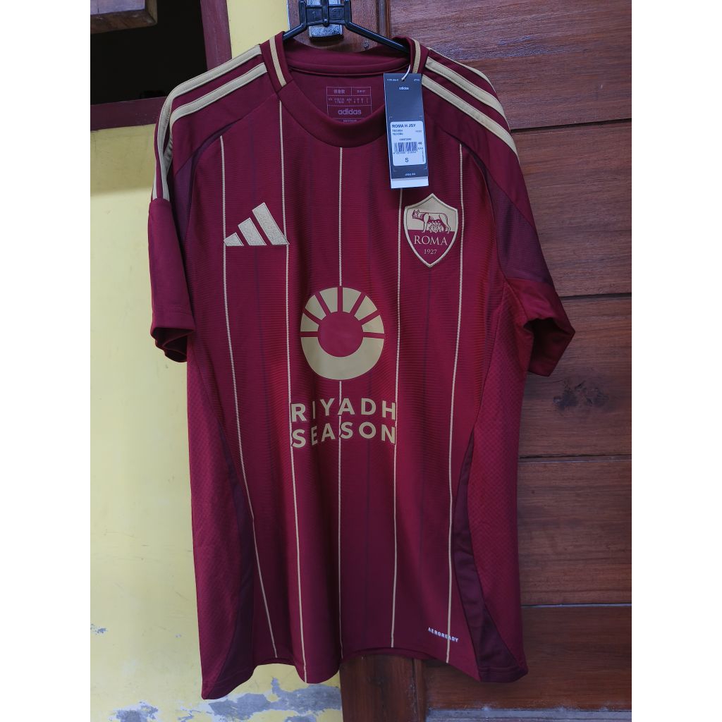 Adidas Football Jersey AS Roma Home 24/25 Baju Bola Original Used Like New