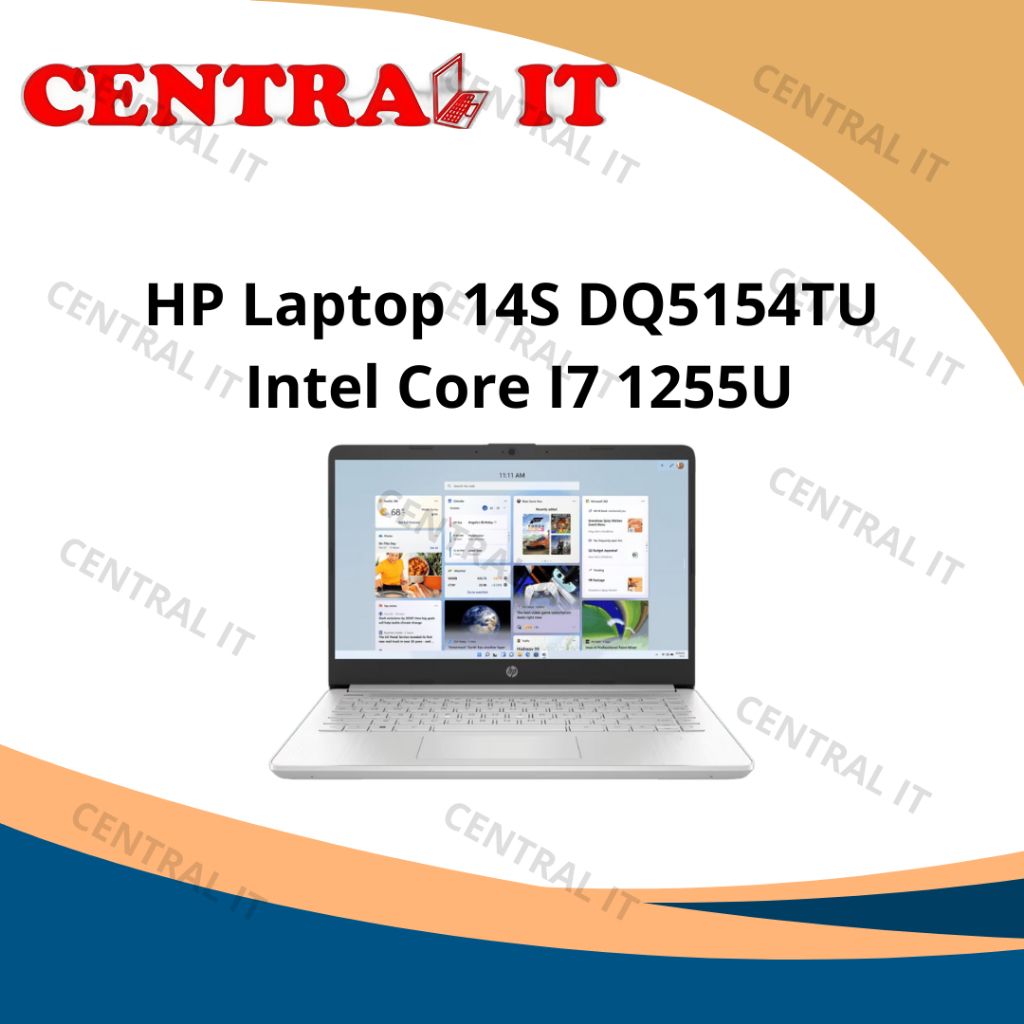 HP Laptop 14S DQ5154TU Intel Core i7-1255U RAM 16GB SSD 512GB Layar 14" FHD IPS Windows 11 Home & Of