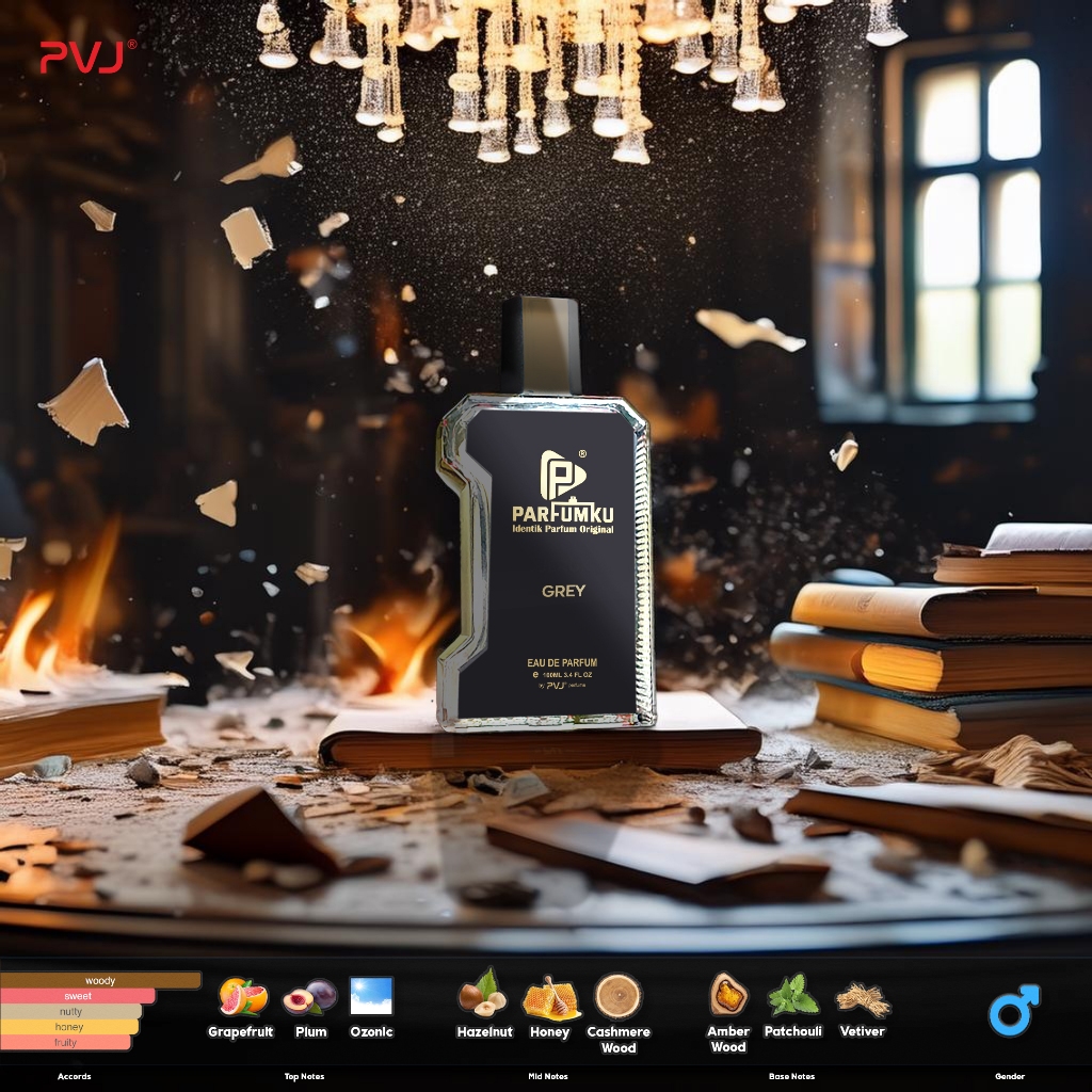 PVJ Parfumku Grey Eau De Parfum For Men Indoor