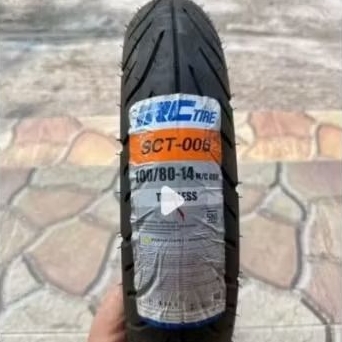 Ban IRC Tubless 100/80-14 Untuk PCX 150 Depan, Vario 160 Depan, Aerox 155 Depan, Vario 125/150.