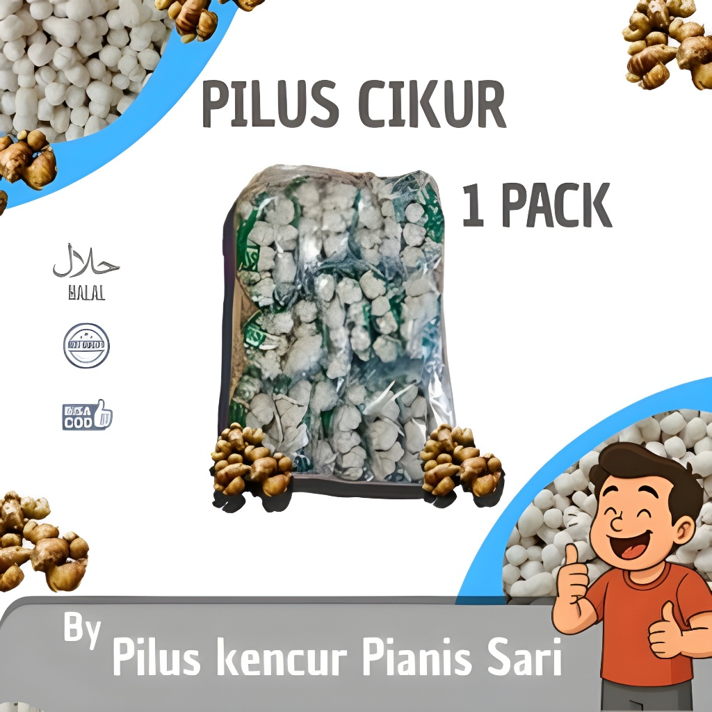 

Pilus Cikur 1 pak isi 20 pcs