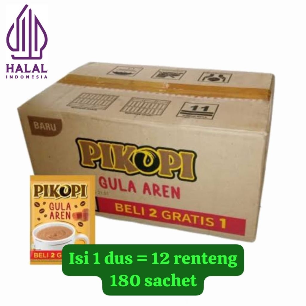 

Pikopi Gula Aren 1 dus (12 renteng/180 sachet)