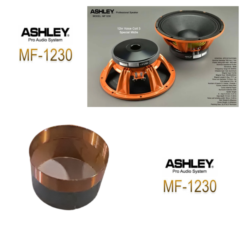 Spool Spul Speaker Ashley MF1230/ Spol Speaker Ashley MF 1230 / Spul Speaker ASHLEY MF-1230