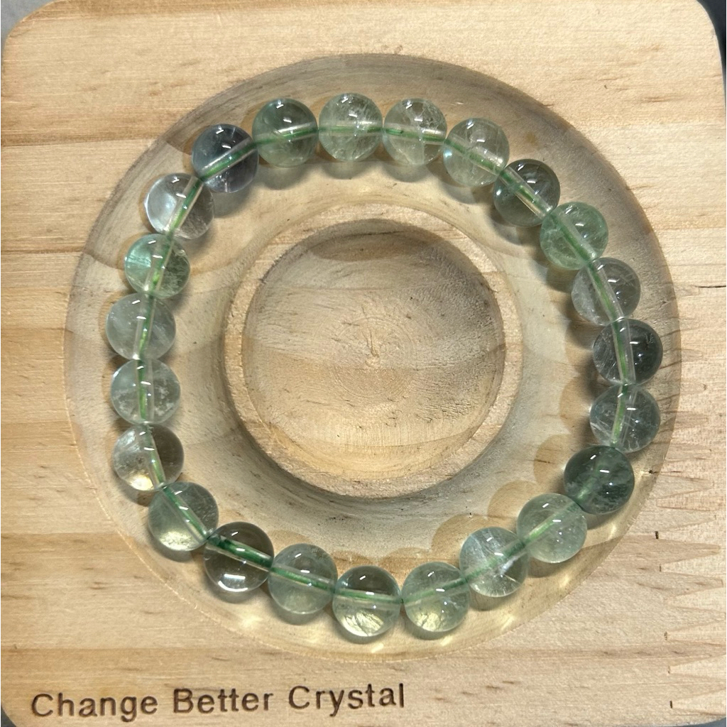 Gelang Batu Alam Natural Green Fluorite HQ