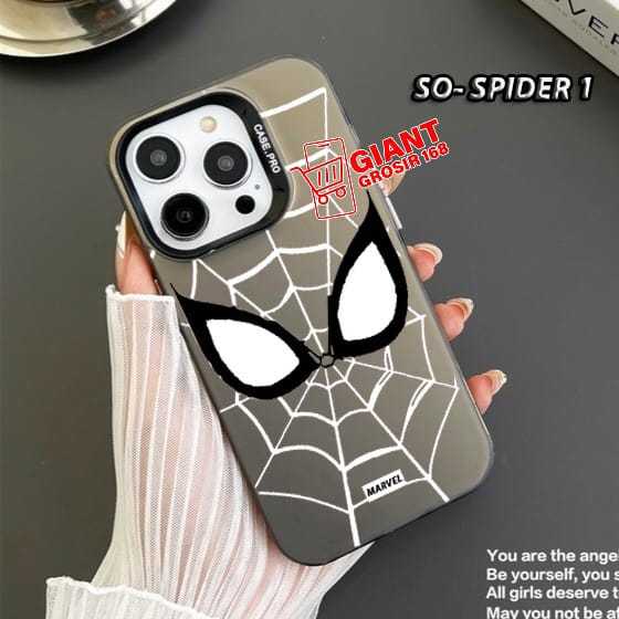 Case IMD Hologram Black Casing Marvels Spider-Man for Vivo V15 Vivo V7 Vivo V7 Plus Vivo V60 Lite Vi