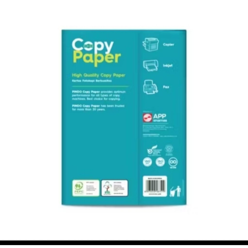 

HVS A4 COPY PAPER 75 GSM COCOK UNTUK PRINT&FOTOCOPY