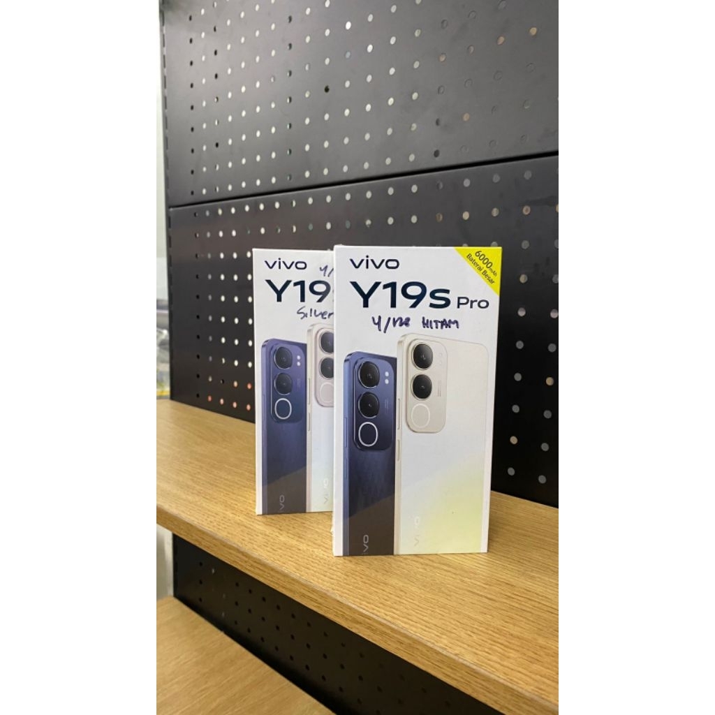 VIVO Y19S PRO 4+4/128 100% Ori - Baterai 6000mAh + Fast Charging 44W, Tahan Banting Ekstrem, IP64 Ta