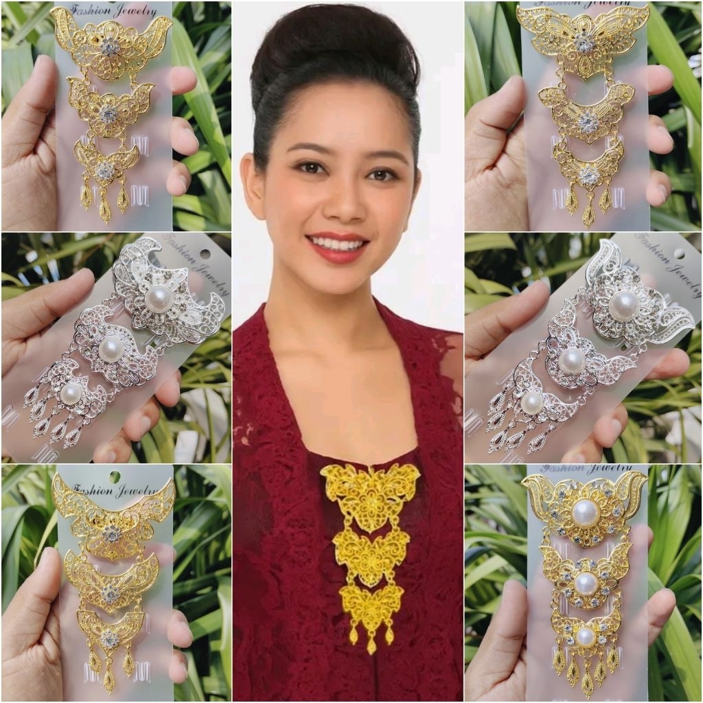 Bros kutu baru, bros kebaya, bros susun 3, bros premium