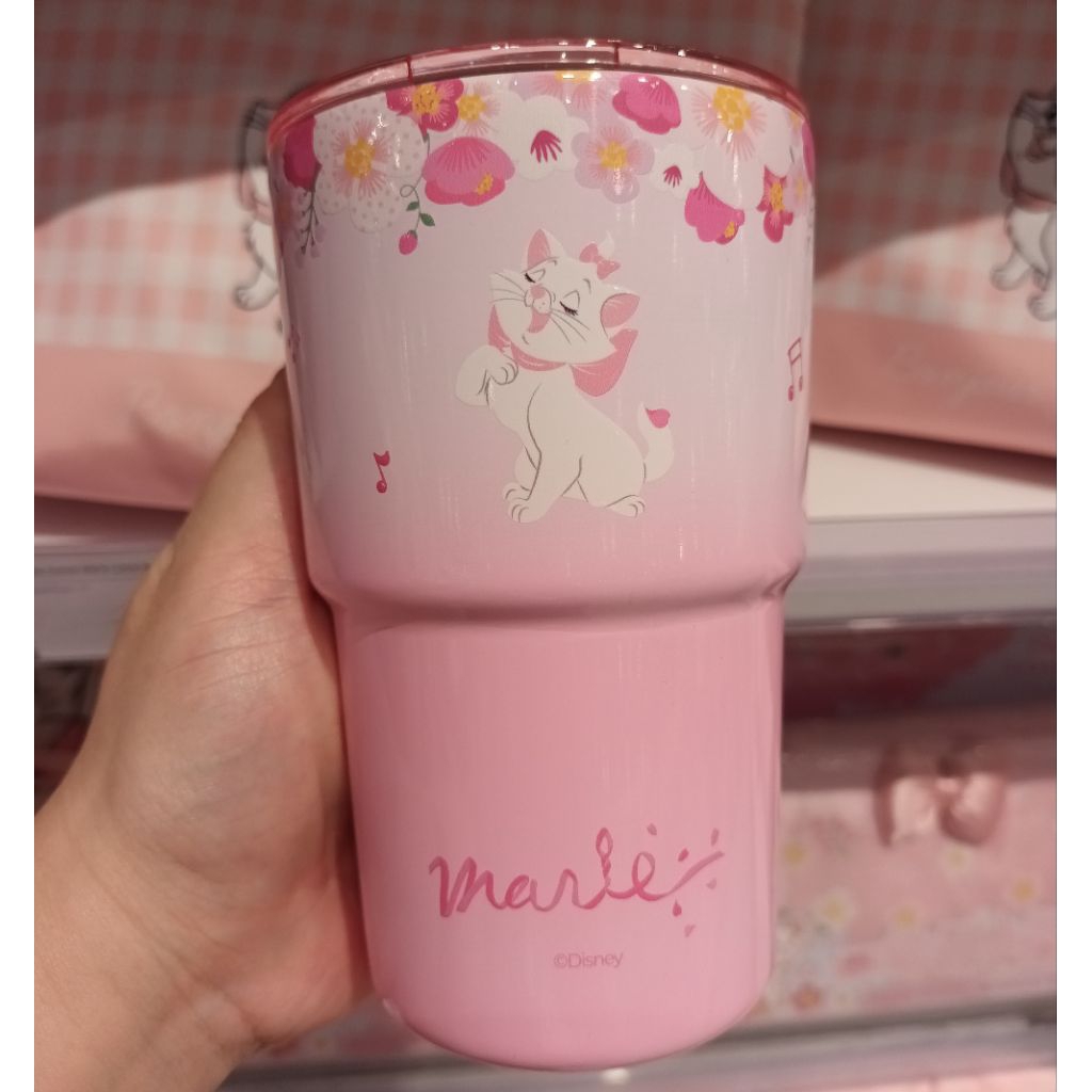 tumbler stainless marie cat pink tumbler karakter marie cat pink gelas keramik marie cat gelas stain