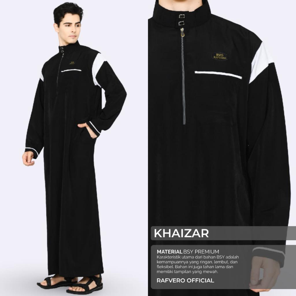 RAFVERO COLLECTION - Jubah Pria Khaizar ORIGINAL RAFVERO - Gamis jubah pria Termurah