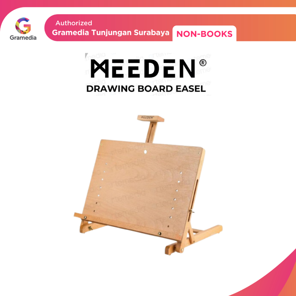Gramedia Tunjungan : Meeden Drawing Board Easel / Papan Gambar