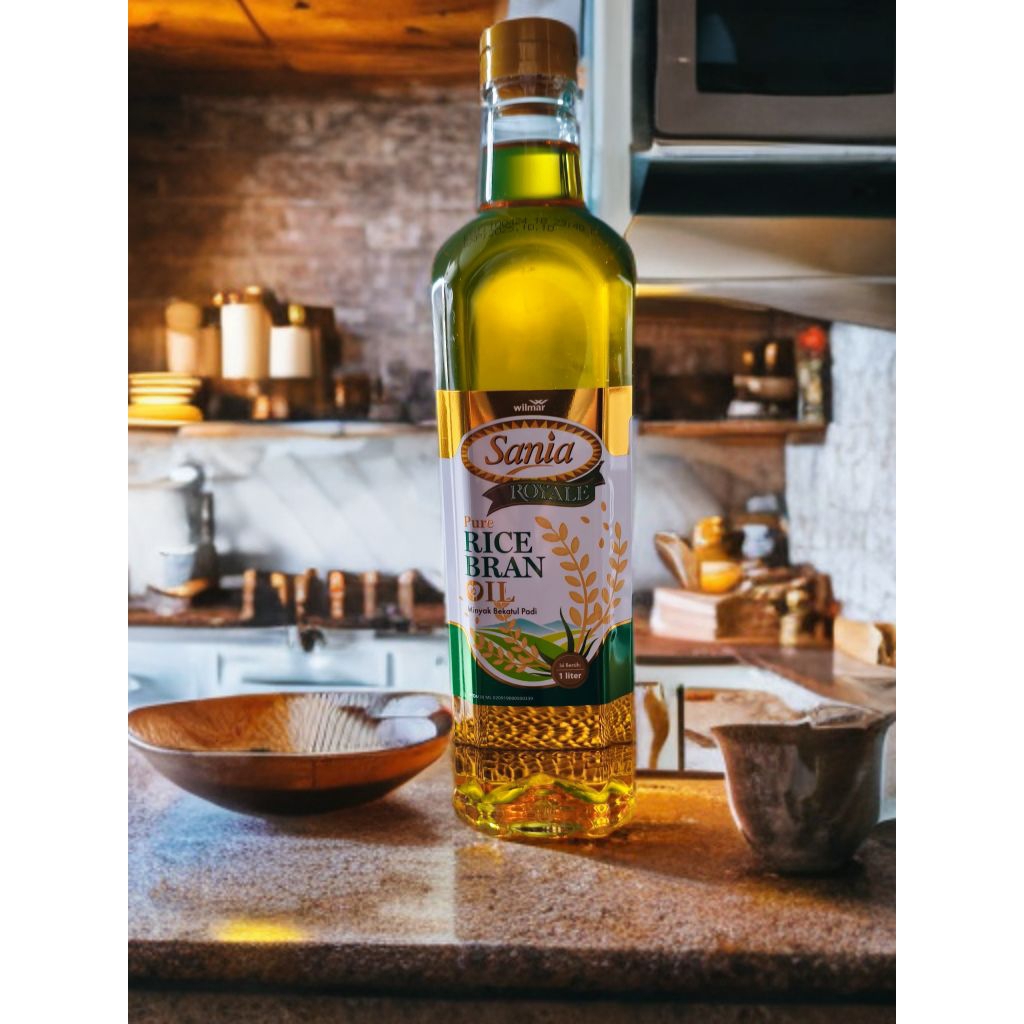 

Sania ROYALE PURE RICE BRAN OIL 1 liter – Minyak Bekatul Tinggi Antioksidan untuk Memasak & Beauty Care