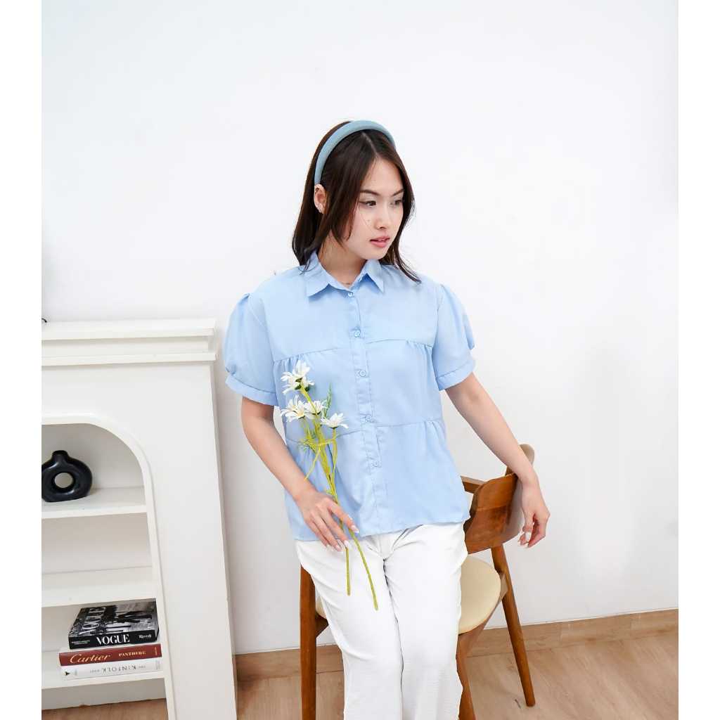 KEMEJA&BLUS TOP CROP KEKINIAN STEAL KOREA LD 105&115 YANG LAGI VIRAL