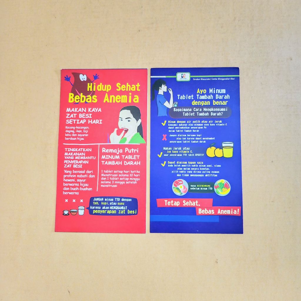Flyer/Brosur Anemia - Flyer Tablet Tambah Darah - Brosur Anemia