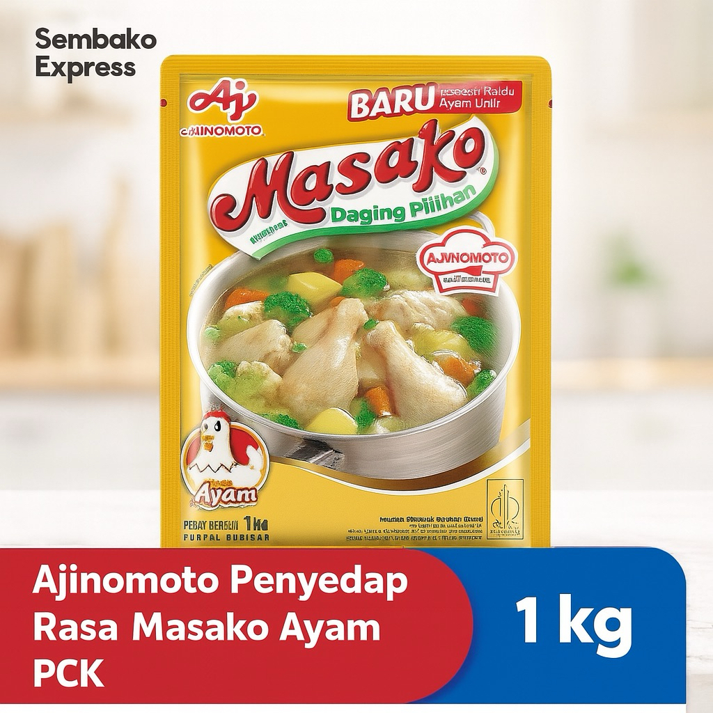 

Masako Rasa Ayam 1 kg – Penyedap Rasa dengan Kaldu Ayam Pilihan