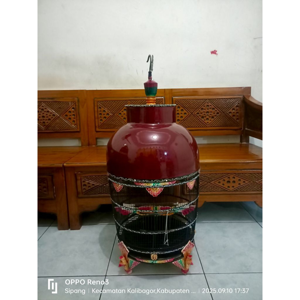 Sangkar Perkutut Tenongan/klasikan kaki merak blengker full list batik