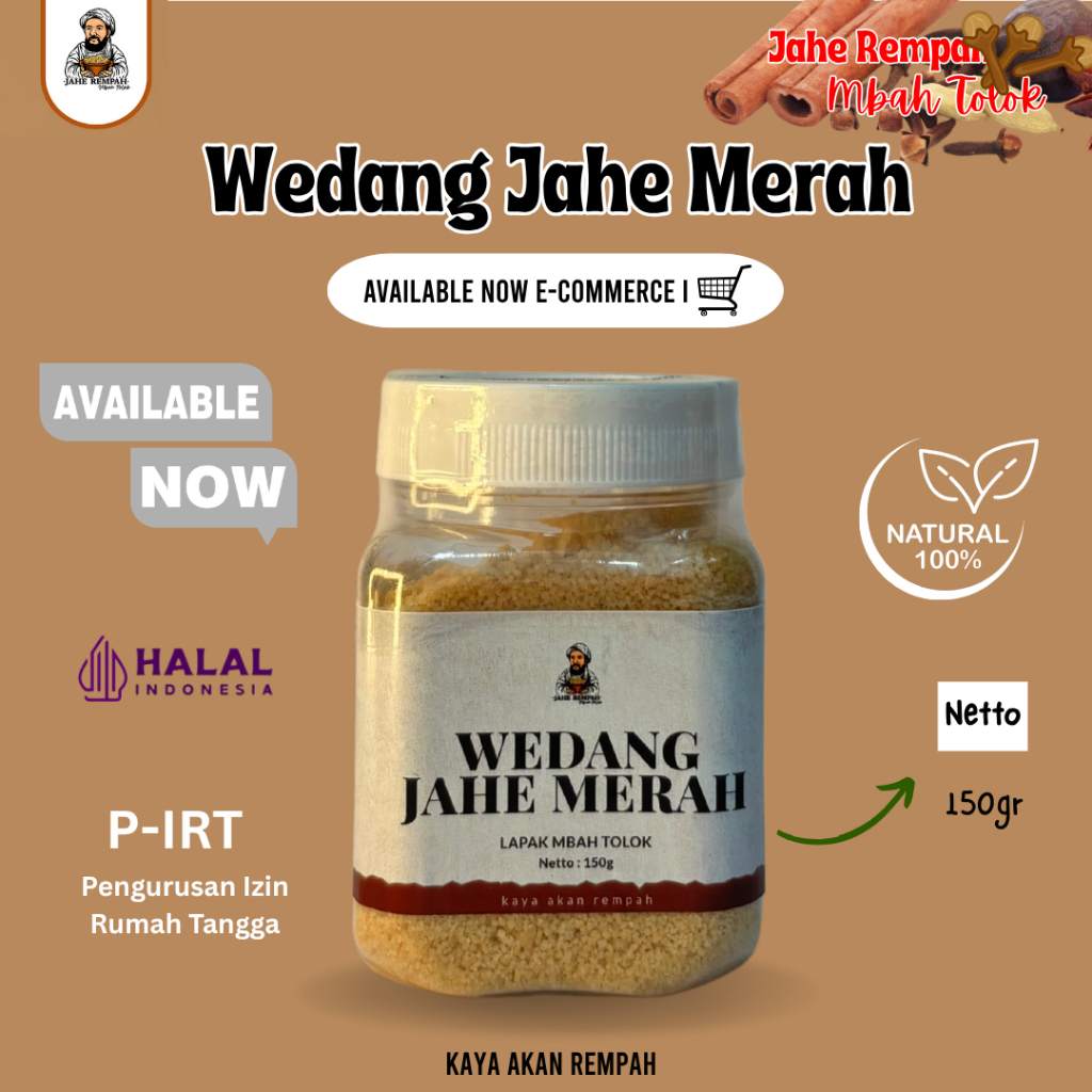 

Wedang Jahe Merah instan Pilihan, Solusi Tradisional untuk Tubuh Lebih Nyaman