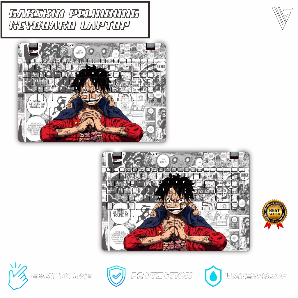 Skin Keyboard Protector Garskin Stiker Laptop FullBody Untuk Semua Tipe Laptop