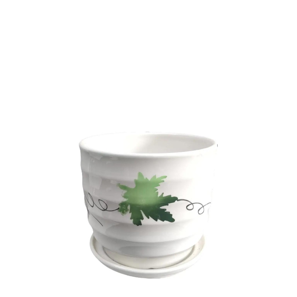 Pot Set Pot Keramik Pot Mini motif Bunga pot estetik