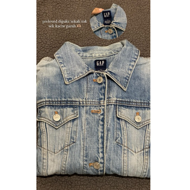 PRELOVED JAKET JEANS GAP ORIGINAL