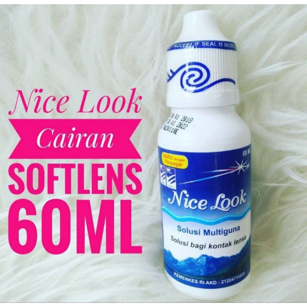 Air Softlens Nice look 60ml/Cairan Softlens Nice look