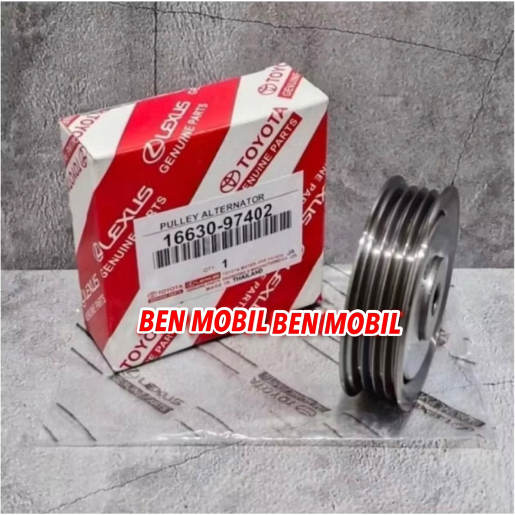 Pulley Pully Alternator AVANZA XENIA 1.300CC 4PK 16630-97402 ASLI - BEN MOBIL