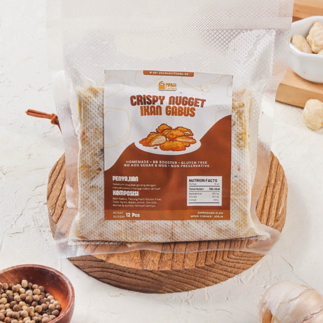 Crispy Nugget Ikan Gabus (12pcs) tinggal goreng