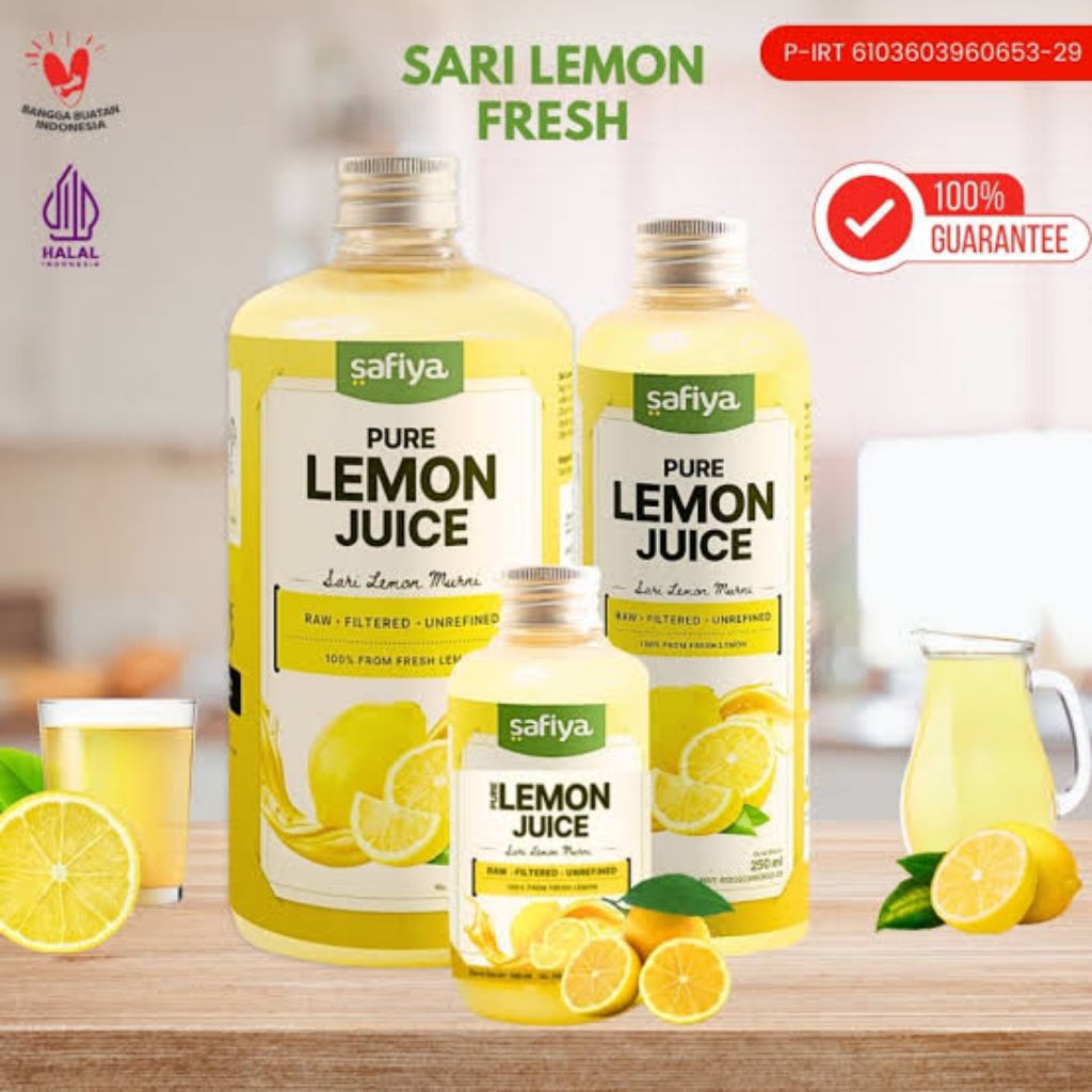 

Safiya Sari Lemon Pure Lemon Fresh 100% Asli 500Ml