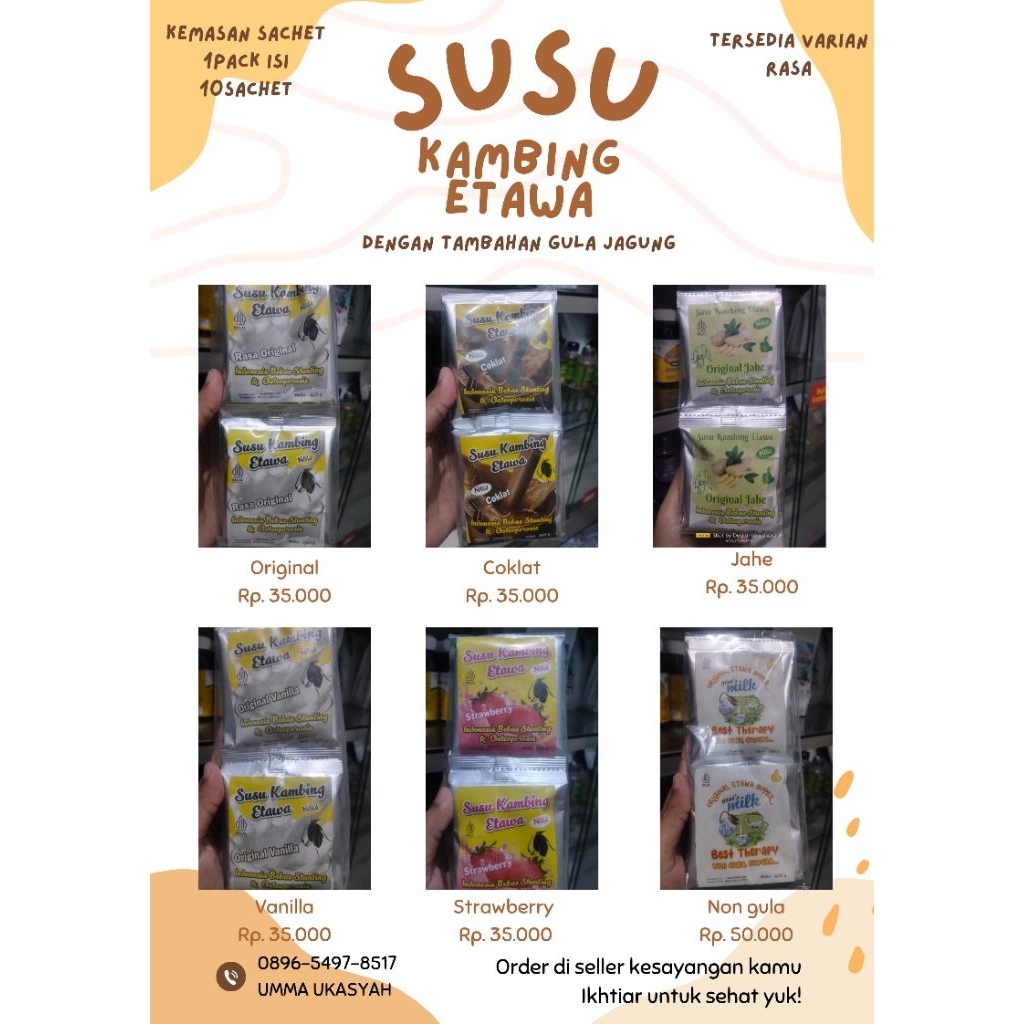 Susu Kambing Etawa sachet