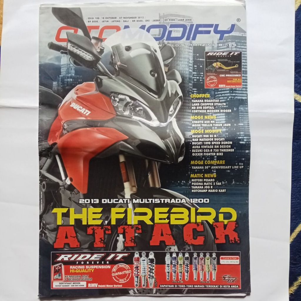 tabloid otomodify 2012 - poster belakang cover Ducati