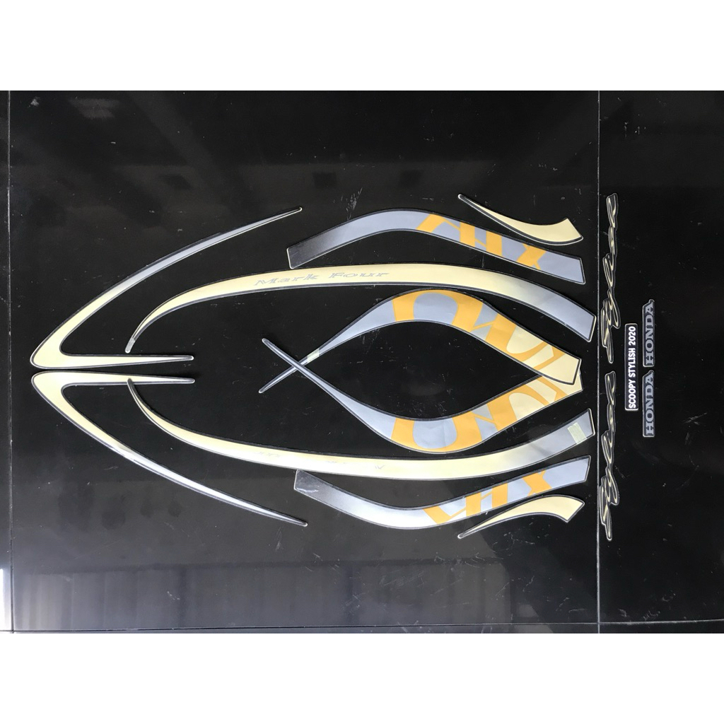 STRIPING STIKER SCOOPY STYLISH 2020 GOLD