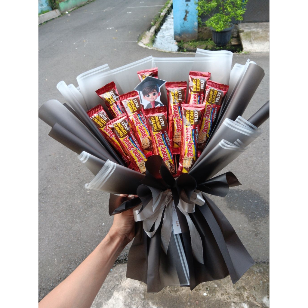 Buket Snack Bengbeng - Hadiah Hari Guru, Hari Ibu, Ulang Tahun, Graduation, Wisuda