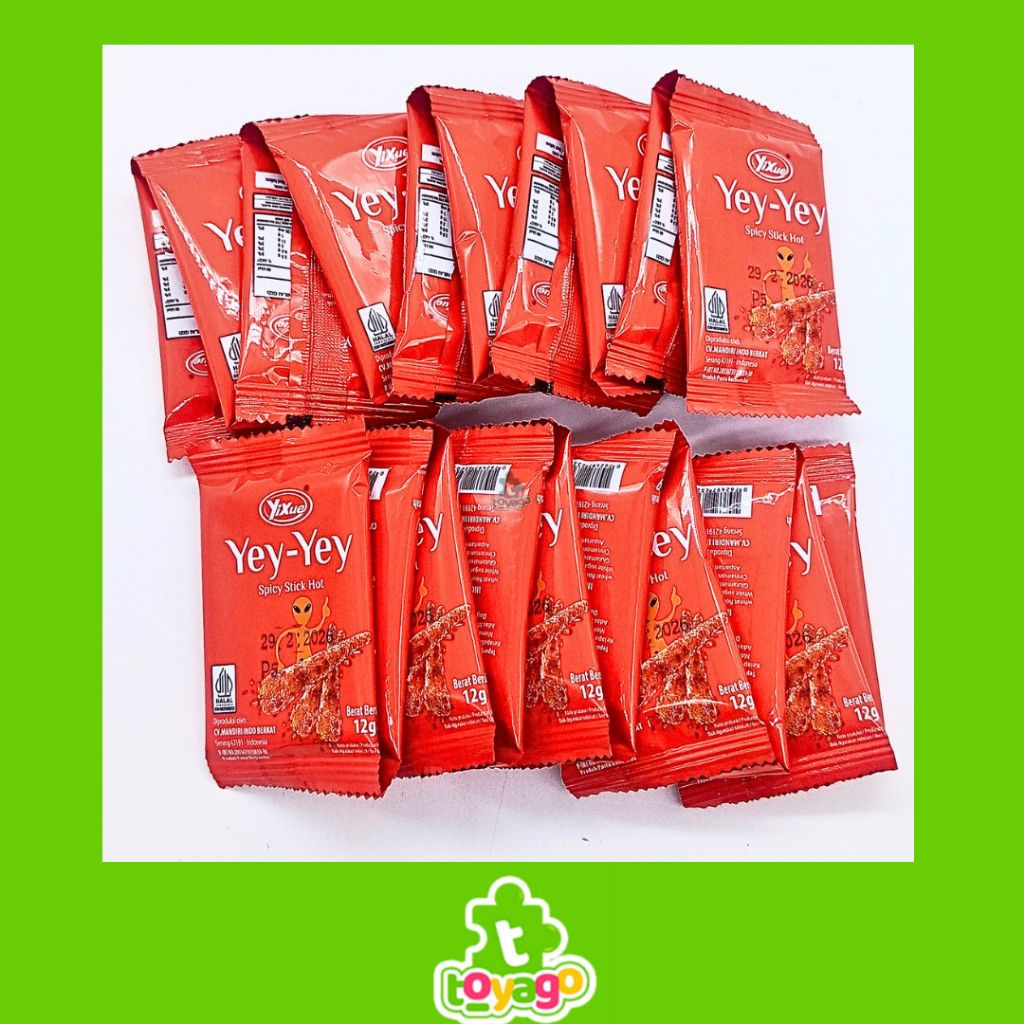 

snack kembang tahu rasa pedas spicy Yixue yey-yey cemilan isi 30 pcs grosir murah