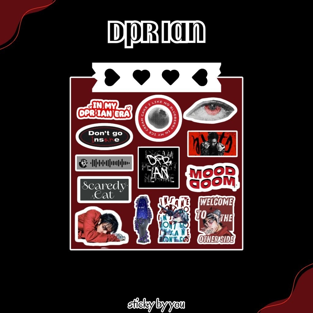 Sticker DPR Ian - Sticker KPOP / Singer / Aesthetic / Tumblr / Vinyl / Gift / Merch / Freebies / Acc