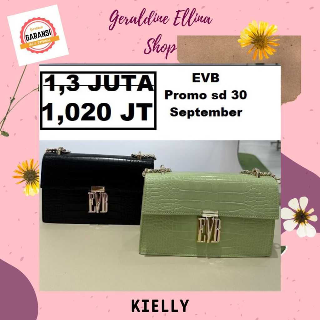 Tas selempang EVB wanita sale shoulder bag seri KIELLY
