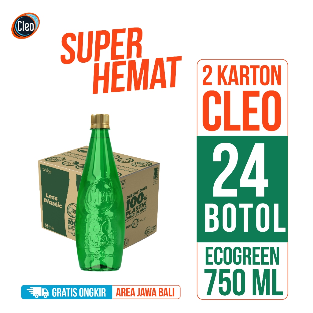 

Cleo Air Murni 750 Eco green - Bundling Hemat 2 Karton