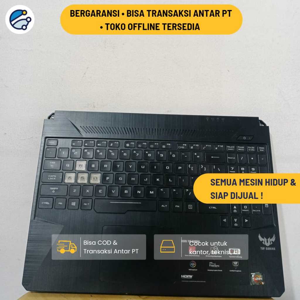 Keyboard Fullset / Frame Keyboard / Palmrest / Touchpad Internal / Casing Depan / Casing Belakang / 