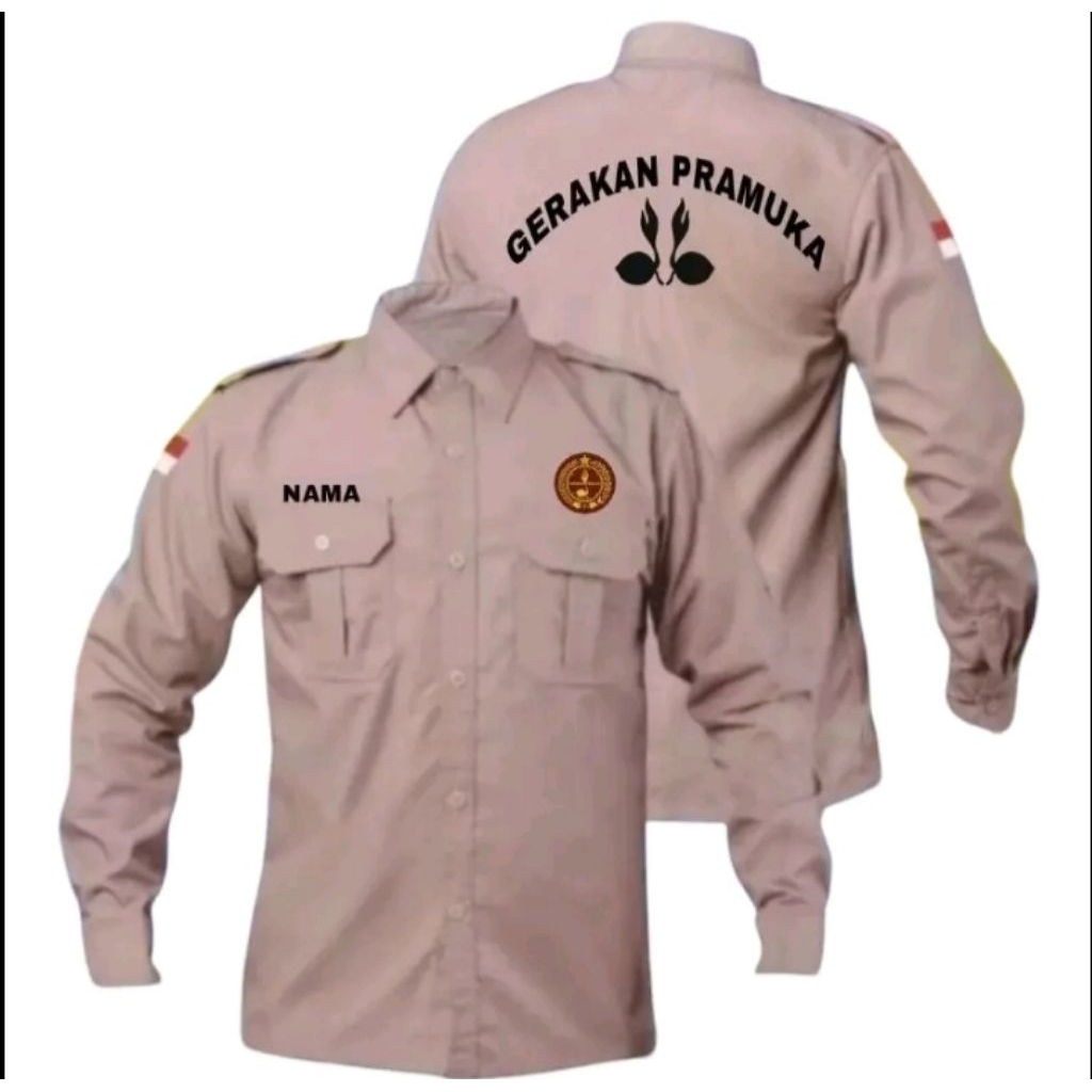 Kemeja Kerja Baju Pdh Seragam Kerja Pembina Pramuka