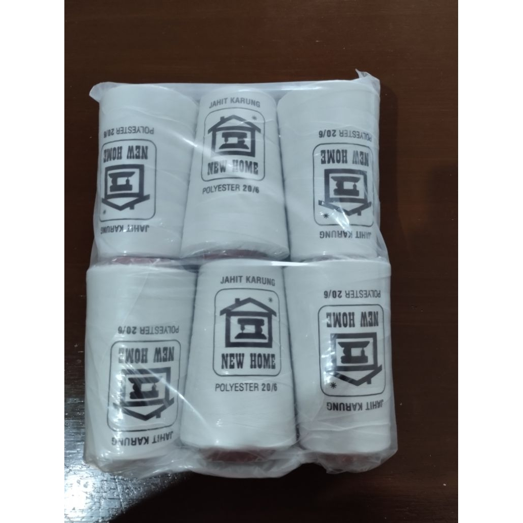 Benang Jahit Polyester Untuk Mesin Jahit Karung Goni Merk New Home Ori