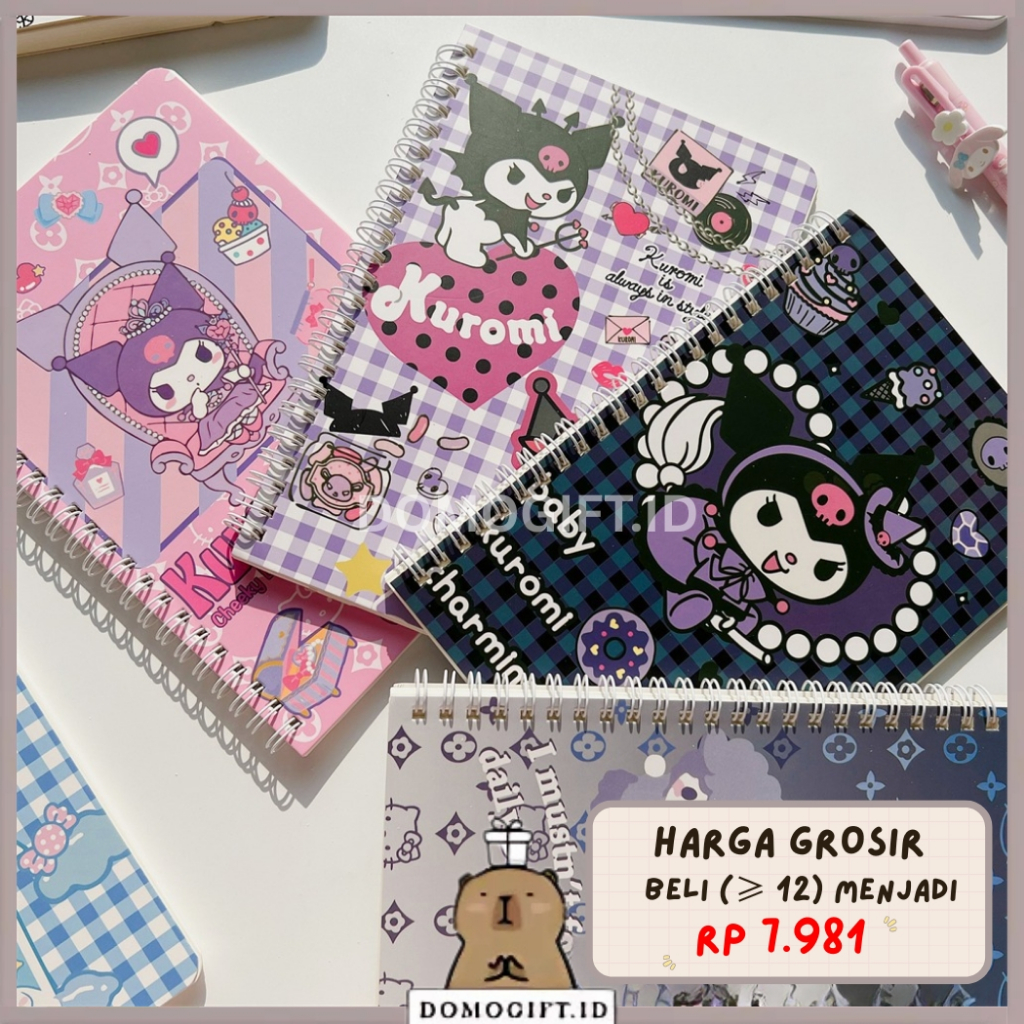 

Notebook A5 Cartoon Lucu Buku Tulis Ring A5 / Buku Catatan Aesthetic