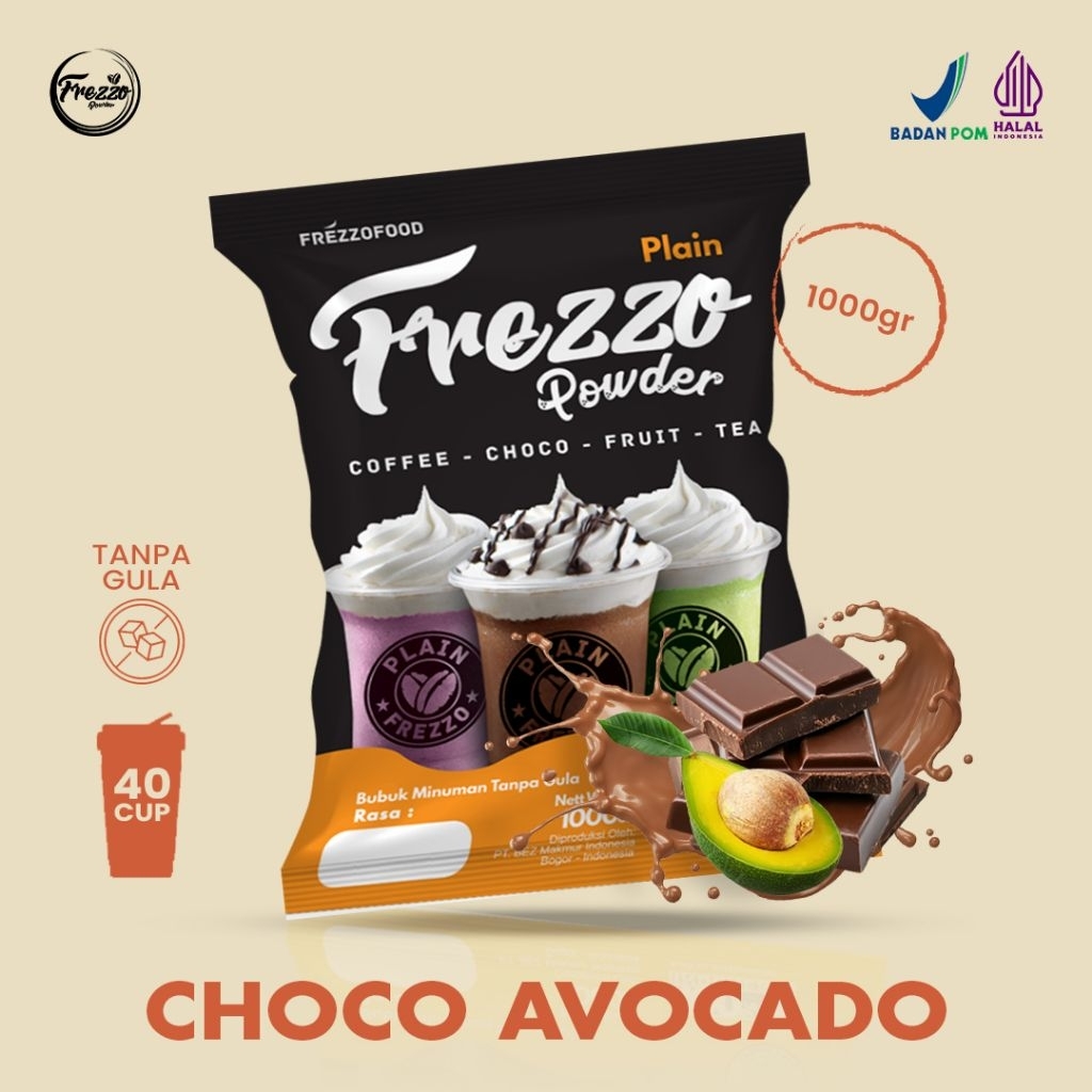 

Bubuk Minuman Rasa Choco Avocado Plain Frezzo 1kg/ Minuman Murah dan Enak Frezzo Plain