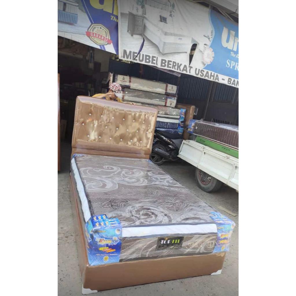 SPRINGBED SET DIVAN + KASUR SPRINGBED KWANTOP 100X200