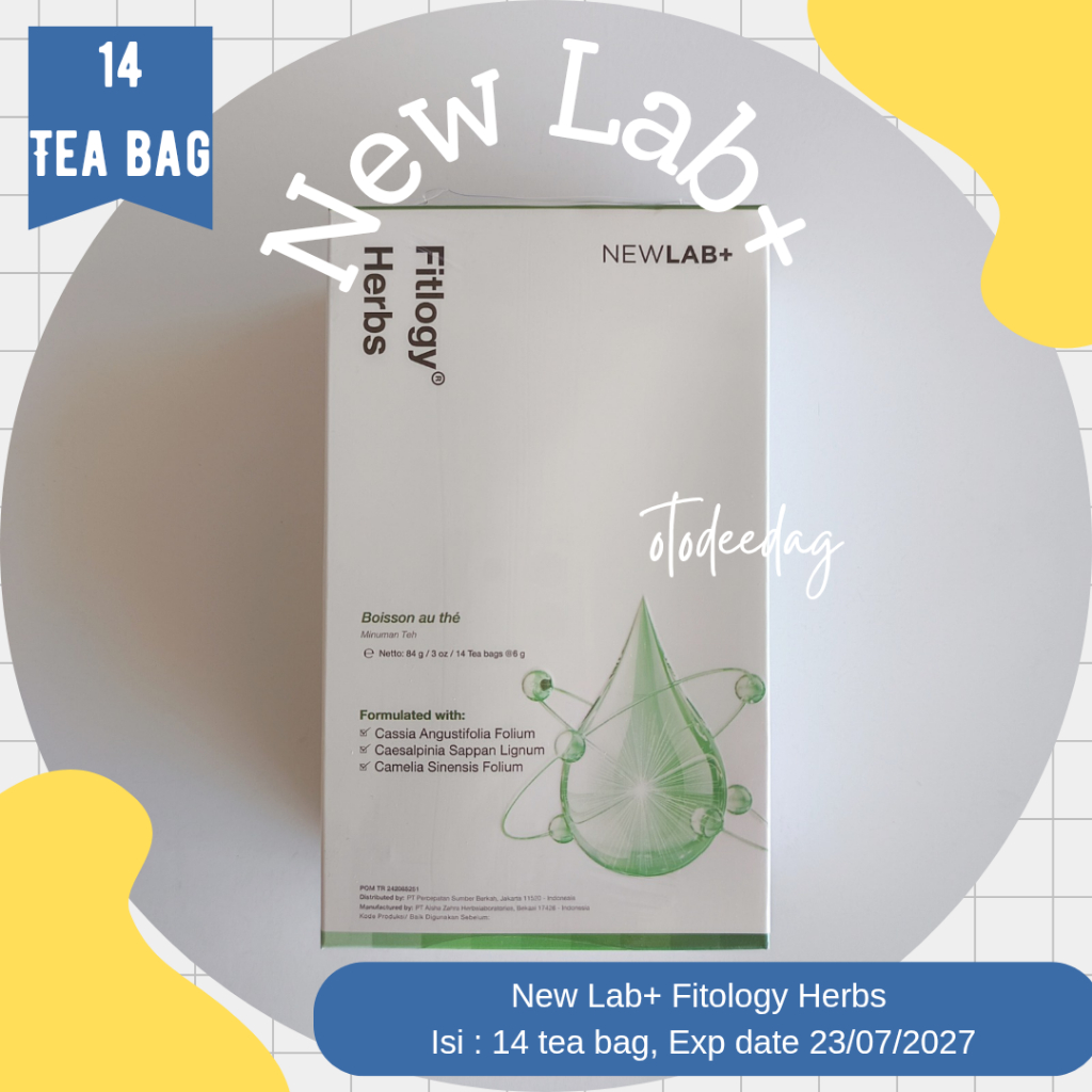 

NEW LAB Fitlogy Herbs Tea Drink Minuman Teh Herbal Mini 14 Tea Bags