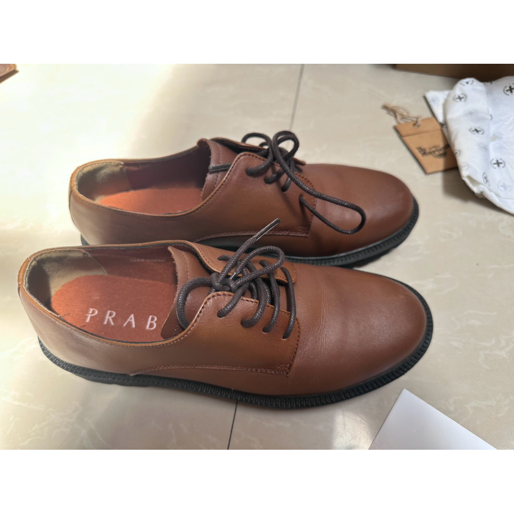 original prabu sepatu kulit asli