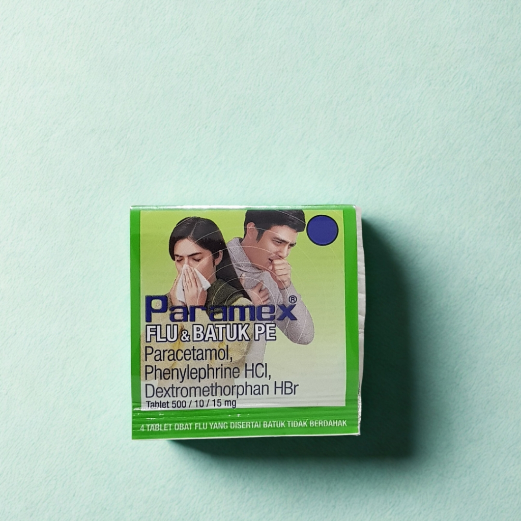 PARAMEX FLU DAN BATUK 1 STRIP ISI 4 TABLET
