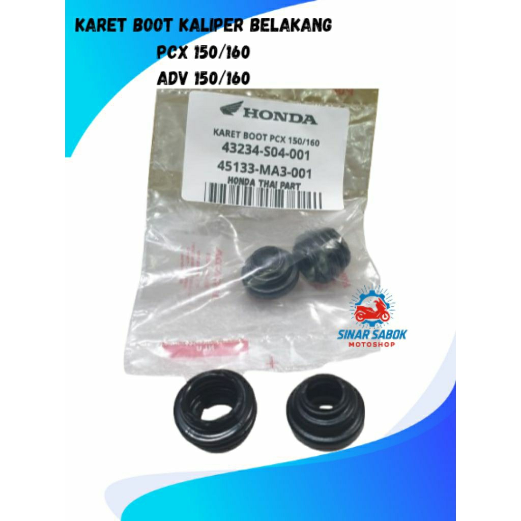 KARET BOOT KALIPER BELAKANG PCX 150/160, ADV 150 / 160 KUALITAS ORIGINAL