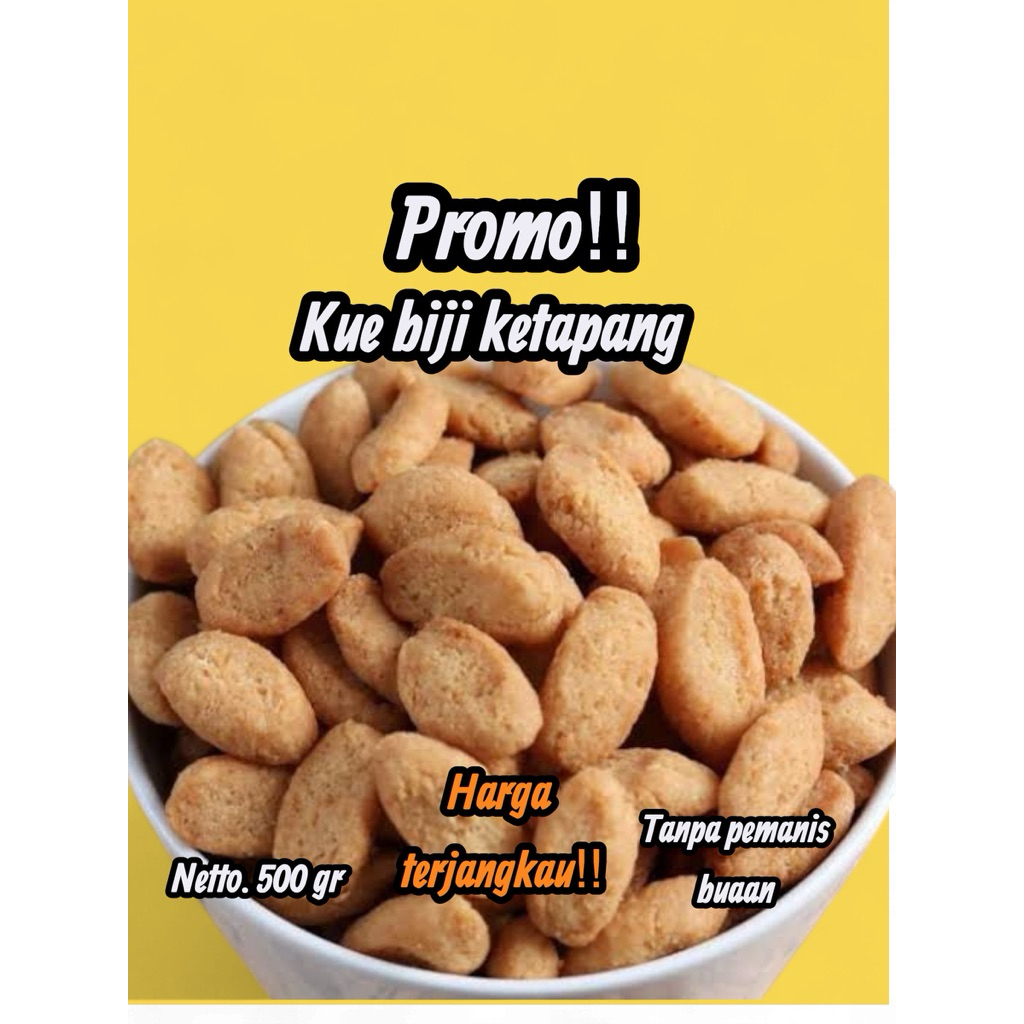 

kue biji ketapang 500 gr,halal,higienis