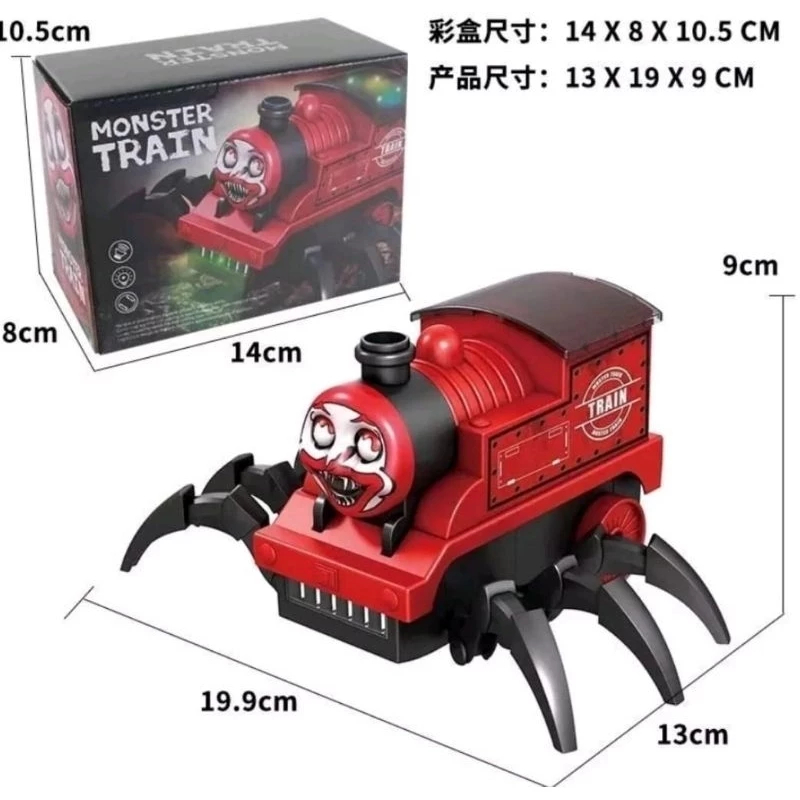 Mainan Kereta api monster laba laba train chocho carles | monster train | kereta monster mainan anak