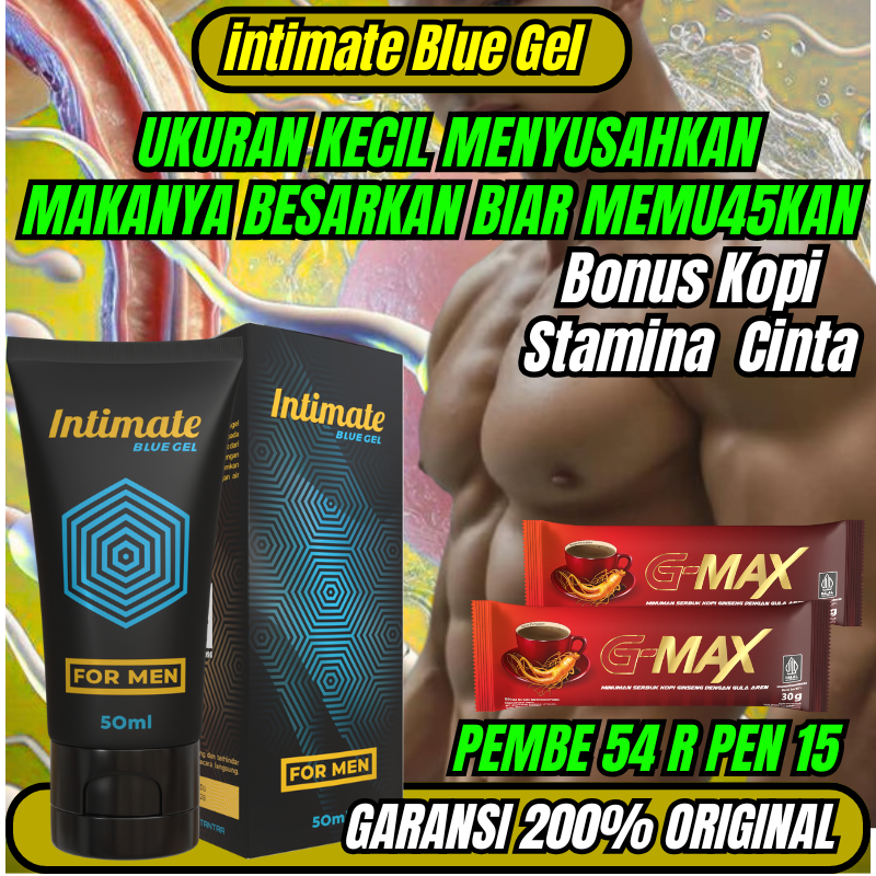 INTIMATE BLUE GEL PEMBESARPENIS LINTAH HITAM MINYAK URUT BERKHASIAT PEMBESAR SI JONI100% ORIGINAL AS