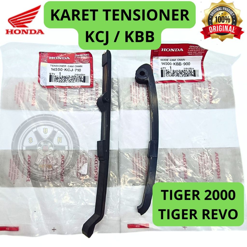 KARET TENSIONER KCJ / KBB ORI 1000% HONDA TIGER 2000 , TIGER REVO ASLI ORIGINAL PRESISI